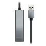 Aisens Conversor USB 3.0 a Ethernet Gigabit + Hub 3xUSB 3.0, Gris